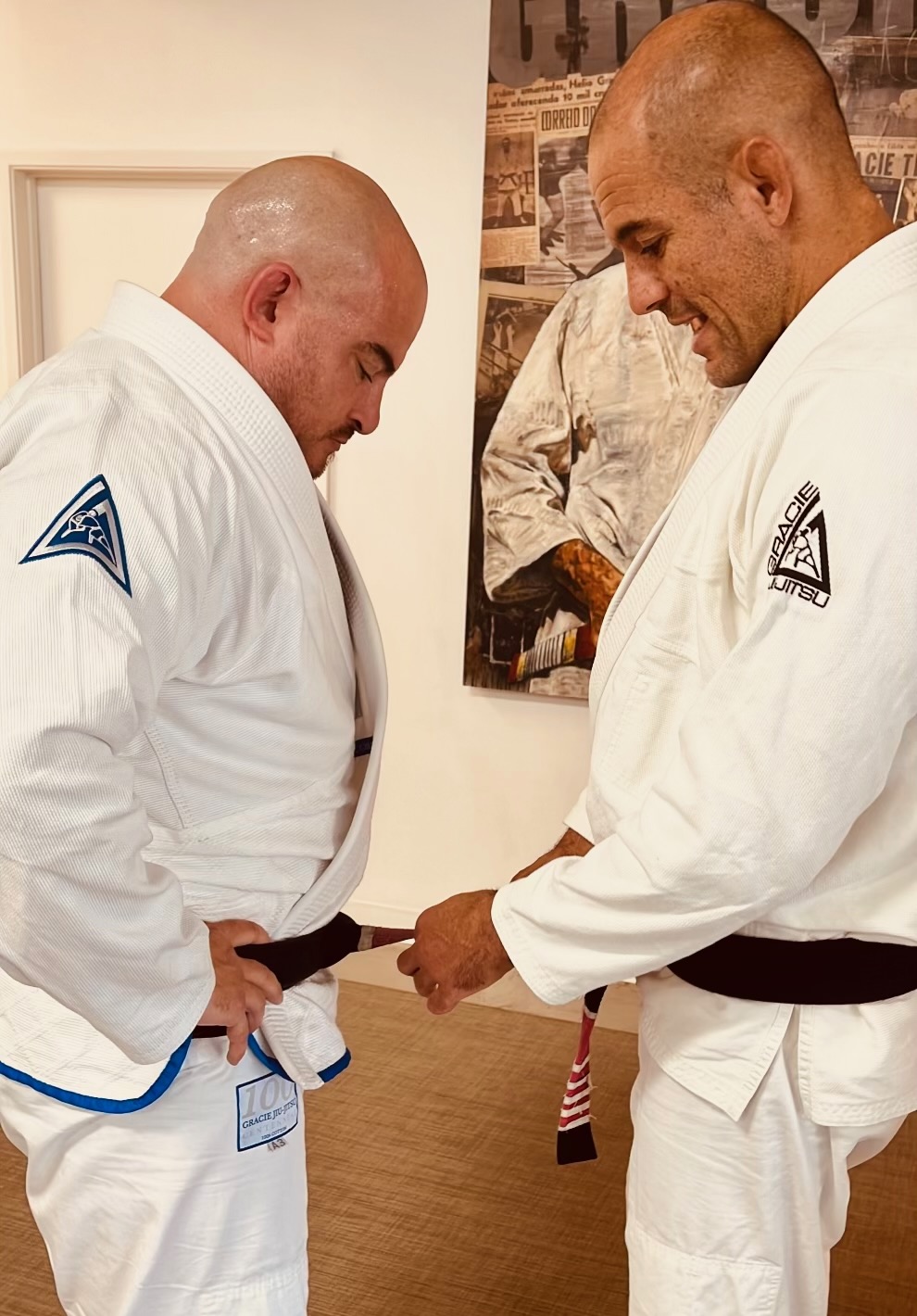 Matt Altschul receiving his black belt